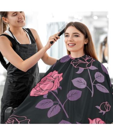 Shop Waterproof Barber Cape - Pink Rose & Cheetah Haircut Bib for Men & Unisex | Best Quality Hair Cutting Cape - Buy Online on GoSupps.com