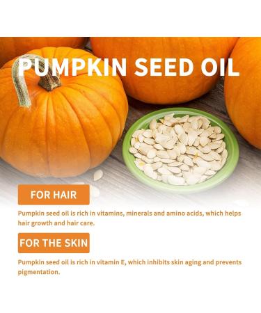 Pumpkin Seed Oil Moisturizes And Hair Roots Thickens Hair Strengthens Hair Softens And Strengthens Hair Hair Care Oil 60ml rzV80 (Orange One Size) One Size Orange - Buy Online on GoSupps.com