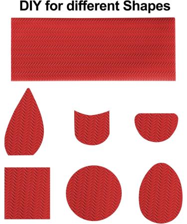 Christian Louboutin Heel Sole Protectors - Non-Slip Silicone Pads - 2 Red Rubber Sheets - 10.6x3.9 Inches - Buy Online on GoSupps.com