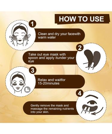 24K Gold Masque Pour Les Yeux 60 Patch Patch Anti Cernes Yeux Hydratant Soulager la Fatigue R duit Yeux Poches Patchs pour Les Soins des Yeux pour Femmes/Homme Transparent - Buy Online on GoSupps.com