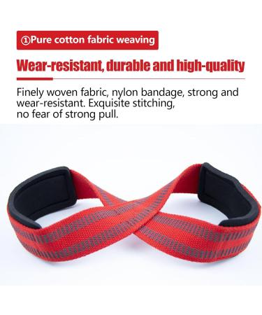 Shakven Fitness Workout Bands | Workout Bands with 8-Figure Design - Pull up Assistance Bands Stretch Resistance Band Soft for Gym Yoga Workout Red - Buy Online on GoSupps.com
