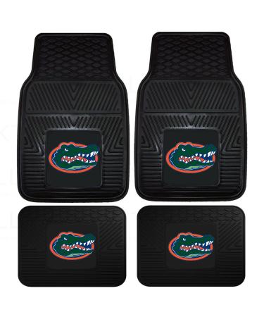 Northwest Officially Licensed NCAA Set of Universal Fit Front and Rear Logo Rubber Automotive Floor Mats - Florida Gators