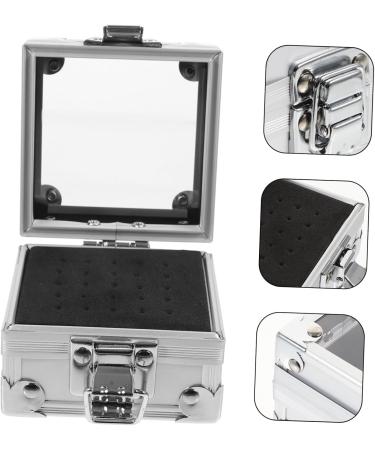 Nail Art Storage Box Drill Organiser Manicure Drill Box Storage Box for Manicure Polisher Nail Drill Organiser Tool Holder Zinc Alloy Grinding 9.00X7.50X6.00CM silver - Buy Online on GoSupps.com