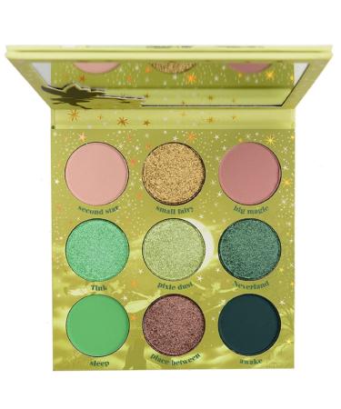 Colourpop Eyeshadow Palette Matte Metallic Sparkle Glitter Pigmented SPRINKLE A LITTLE MAGIC (Tinker Bell) - greens  Powder