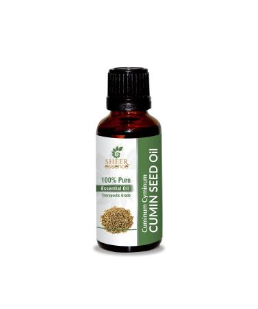 Cumin Seed Oil -(Cuminum Cyminum)- Essential Oil 100% Pure Natural Undiluted Uncut Therapeutic Grade Oil 33.81 Fl.OZ CUMIN SEED OIL 1000ML (33.81 Fl.OZ)