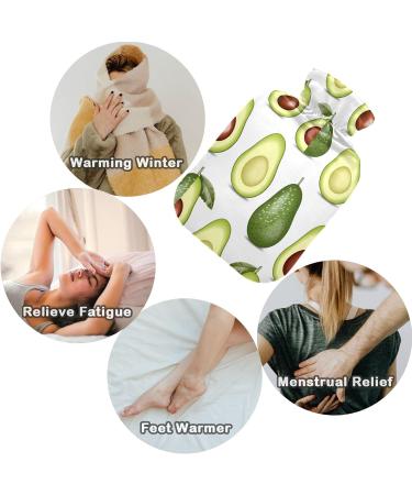 Shop Naanle Avocado Tropical Fruit Hot Water Bottle - 2L Transparent Design for Heat Pain Relief & Cold Therapy | Ideal for Bed Hand & Foot Comfort - Buy Online on GoSupps.com