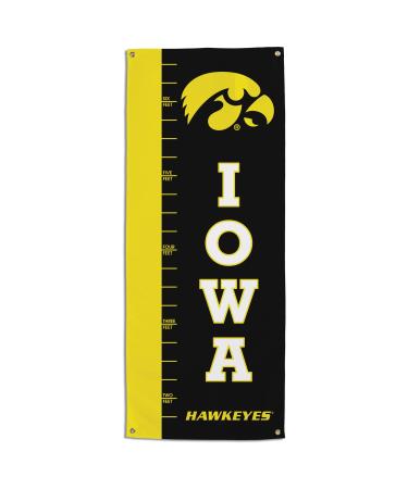 NCAA Iowa Hawkeyes Growth Chart Banner, Team Colors, one size