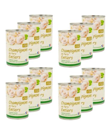 Agidra Agidra Lot of 12 Whole Paris Mushrooms - France - 390g Box