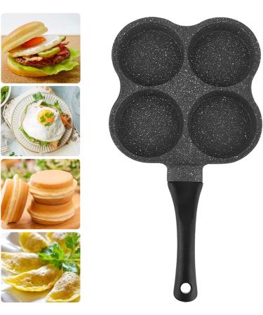 aorom 4 Hole Non Stick Aluminum Pancake Omelet Hamburger Egg Pan Skillet Breakfast Maker Kitchen Utensils/361 - Buy Online on GoSupps.com