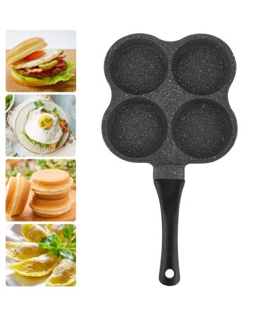 sovpo Aluminum Breakfast Pan Non Stick Aluminum 4 Hole Pancake Omelet Eggs Pan Frying Pot Breakfast Maker Kitchen Utensil