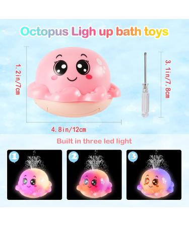 Octopus Bathly Toy: Automatic Induction Spray Water Toy for Kids - Pink - Buy Online on GoSupps.com