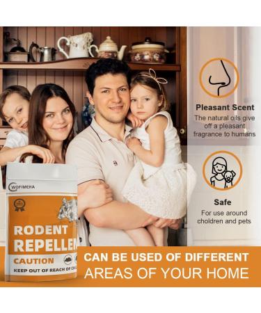 ANEWNICE Rodent Repellent with Wofimeha Peppermint Oil - 8 Pack Natural Rat & Mouse Repellent for Indoor/Outdoor Use - Buy Online on GoSupps.com