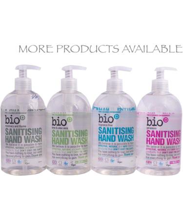 Bio-D Vegan Cruelty-Free Sanitising Hand Wash (Fragrance-Free) 500ml - Buy Online on GoSupps.com