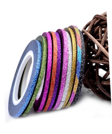 Healeved 60 Pcs Adhesive Line Sticker Flash Tape Color Tape Epoxy Colored Duct Tape Colorful Tape Manicure Sticker Washi Tape Dispenser Decor Gold and Silver Thread Nail Stickers - Buy Online on GoSupps.com