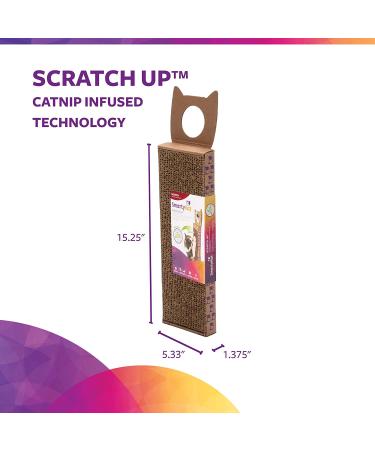 SmartyKat Scratch Up Hanging Corrugated Cat Scratcher | Catnip Infused | Promotes Healthy Nail Growth | Single Pack - Buy Online on GoSupps.com