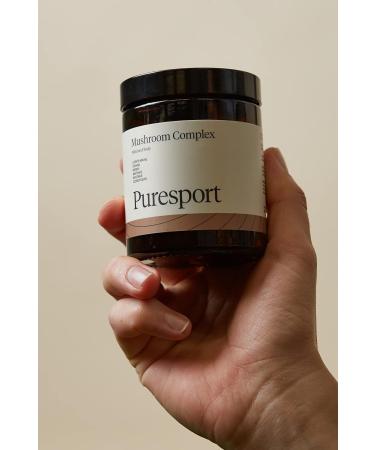Puresport Mind & Body Mushroom Blend | 60 Capsules | 5 Adaptogenic Mushrooms Lions Mane, Shiitake, Cordyceps, Maitake, Chaga | Nootropic Brain Supplement - Buy Online on GoSupps.com