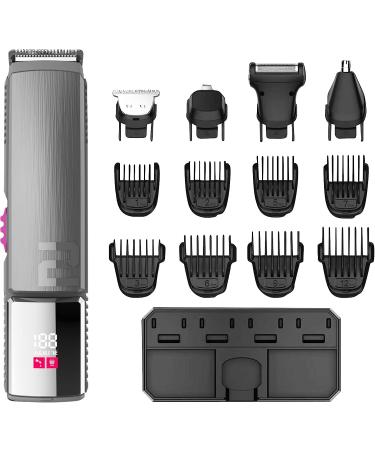 Men's Electric All-in-One Trimmer Body Hair Precision Trimmer Waterproof Mens Grooming Kit for Beard Face Nose and Ear Hair Trimmer and Hair Clipper