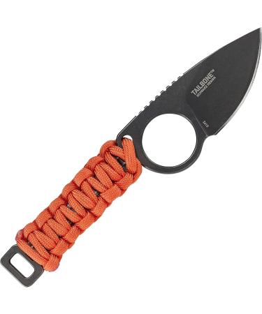CRKT Capflying Knife EDC | Solid Blade Drop Point Knife with Black Stonewash | Orange Handle with Wrapped Cord | International Shipping Available - Buy Online on GoSupps.com