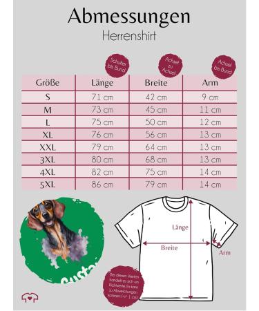 Personalized Dachshund T-Shirt for Dog Owners - Gift by Shirtracer - Custom Name - Green - Men's Size S - Buy Online on GoSupps.com