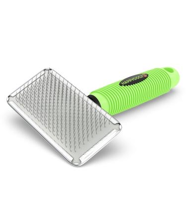 Slicker Dog Brush for Shedding Short Hair & Long Hair - Cat Brush & Dog Grooming Supplies, Deshedding for Single or Double Coated Dogs & Cats - Undercoat Rake for Your Pet For Small Dogs