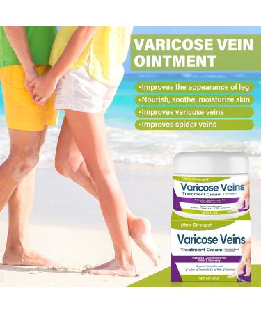 Effective Varicose Veins Treatment Cream | Relieve Leg Swelling & Improve Circulation - Buy Online on GoSupps.com