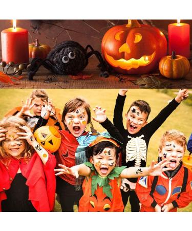 Witch Pumpkin Tattoos 30 Sheets - Realistic Fake Blood Wound Waterproof Temporary Tattoo Stickers for Halloween Party Cosplay - Pumpkin-A - Buy Online on GoSupps.com
