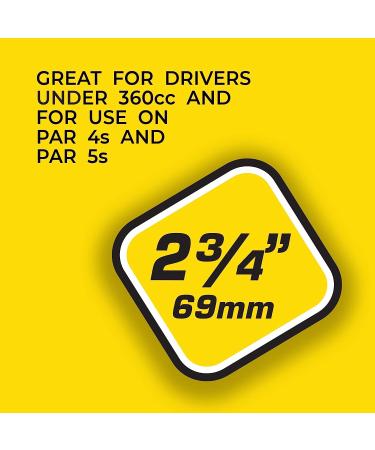 Pride Performance Golf Tees 2-3/4 Striped 100 Count - Citrus Orange - Buy Online on GoSupps.com