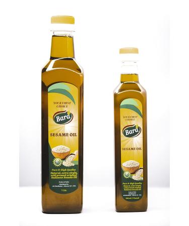 Bara Sudanese Sesame Oil - 33.81 fl oz (1 Liter) - Pure and Authentic - Buy Online on GoSupps.com