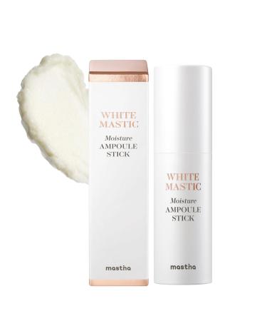 MASTINA White Mastic Moisture Ampoule Stick (0.35oz) - Wrinkle Reduction Elasticity Moisturizing Radiance Multi Balm. Korean Skin Care Serum Stick for Face Lips Eyes Neck. Vegan T3 Collagen.