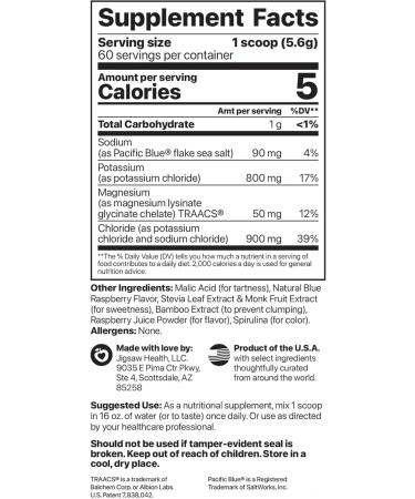 Jigsaw Health Bundle | MagSRT 240 Tablets and Potassium Cocktail (Blue Raspberry) 60 Servings (Jar) - Buy Online on GoSupps.com