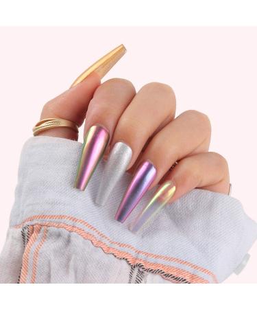 Makartt Galaxy Holographic Nail Powder Pen - 6 Colors Chrome Powder Air Cushion Pen for Mirror Effect Nail Art - All-in-One DIY Gel Nail Kit - Buy Online on GoSupps.com