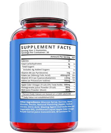 ShrinkX ACV Keto Gummies - Vegan Non GMO with Apple Cider Vinegar - 60 Gummies - Buy Online on GoSupps.com