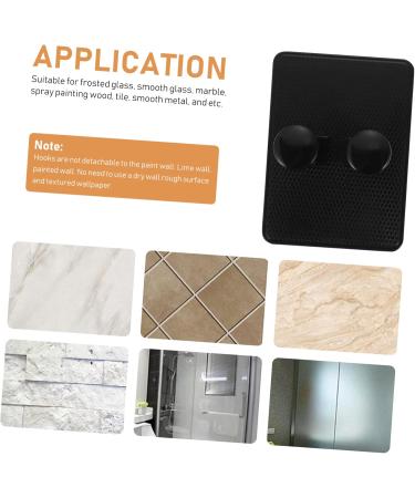 Cabilock 24-Piece Wall-Mounted Razor Holder - Waterproof Hooks & ABS Glue - Black & White Bath Organization - Buy Online on GoSupps.com