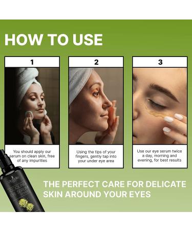 Vitavelle Cooling Eye Serum for Dark Circles & Puffiness - Anti Aging Hydrating Formula with Fennel Extract - 50ml - Buy Online on GoSupps.com