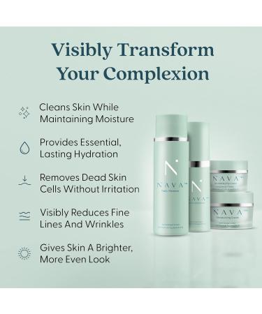 NAVA MD Clinical Skincare System | Cleanser Serum Moisturizer & Eye Cream | Doctor-Developed for Youthful Healthy Skin | Aquabeautine XL Infused - Buy Online on GoSupps.com