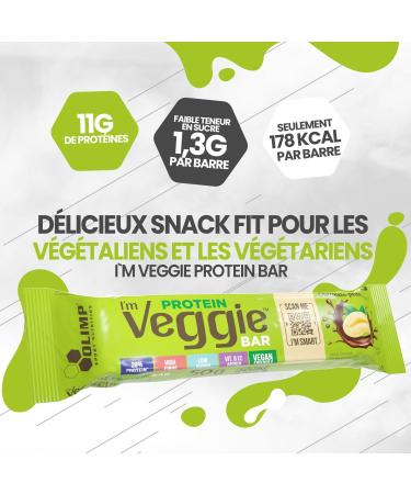 Olimp Sport Nutrition Im Veggie Protein Bar 25x50g Protein Bars Ashwagandha Extract Chocolate Peanut - Buy Online on GoSupps.com