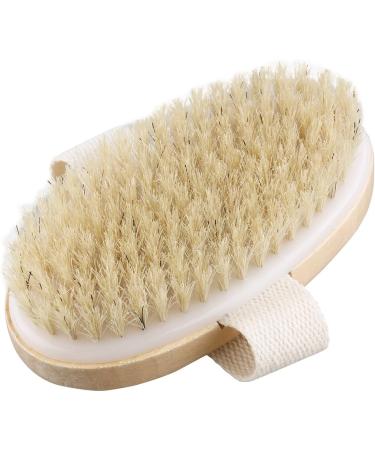 ULTNICE Wooden Body Brush - Natural Bristles Massage Brush for Spa & Exfoliation | Eco-Friendly Bath Tool - Buy Online on GoSupps.com