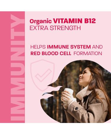 Certified Organic Vitamin B12 5000mcg Drops Methylcobalamin 50 Servings Land Art - Vegan - Sugar Free Maximum Absorption Made in Canada - Buy Online on GoSupps.com