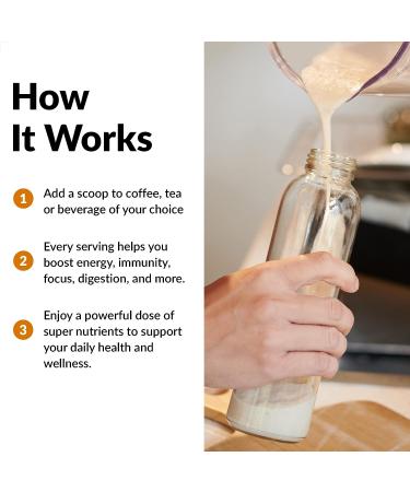 Force Factor Modern Mushrooms Powder - Energy, Focus & Immunity Supplement with Cordyceps, Turkey Tail, Chaga, Reishi, Lion's Mane, Shiitake - Vanilla Flavor - 30 Servings - Buy Online on GoSupps.com