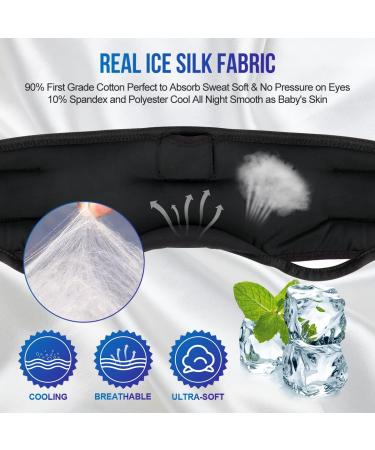 Dolida Sleep Mask with Headphones | Breathable Eye Cover for Side Sleepers | Built-in Comfortable HD Speakers | Travel Blindfold Mask in Blue - Buy Online on GoSupps.com