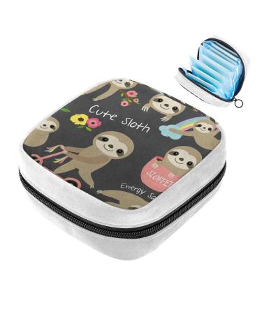 GIAPB Sanitary Napkin Storage Bag Period Bag Tampon Bag Makeup Bag Pad Pouch Cartoon Animals Color2418