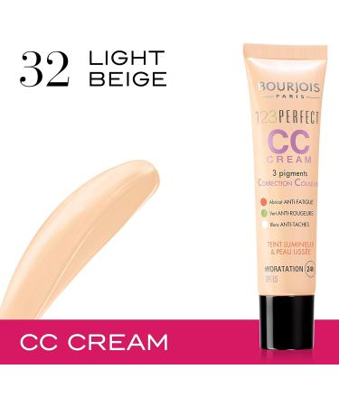 Bourjois 123 Perfect CC Cream 32 Light Beige 3ml - Colour Correcting Formula - Buy Online on GoSupps.com