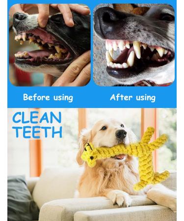 Dog Toys Rope Puppy Teething Chew Toy for Small Dogs Interactive Tug of War Dog Rope Toy for Boredom Dental Health and Relieve Stress (4 pack) - Buy Online on GoSupps.com