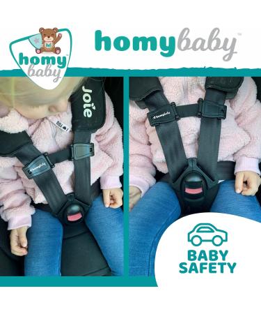 HOMYBABY XL Car Seat Safety Clip | Anti Escape Harness Chest Clip for Kids | Seat Belt Clip for Secure Travel - Buy Online on GoSupps.com