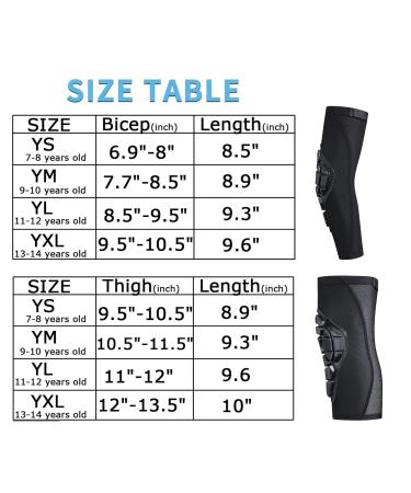 Kids Padded Arm Elbow Sleeve - Compression Protective Gear for Ages 3-15 - Buy Online on GoSupps.com