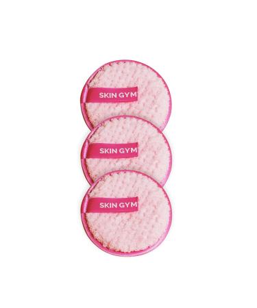 Skin Gym Reusable Makeup Remover Pad/Towel - Removes Make Up With Just Water, Eco-Friendly and Chemical Free For Mascara, Eyeliner, Foundation, Lipstick 3 Piece Pad