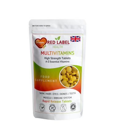 Multivitamin Tablets for Men & Women 180 Tablets 6 Months Supply A-Z Essential High Strength Multi Vitamin Supplement Immune Support & Daily Wellbeing Vegetarian Multivitamins One a Day 1 count (Pack of 180)