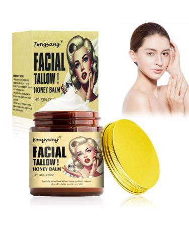 Fengyang Pure Tallow Balm Original Anti-wrinkle Honey Balm Organic Tallow for Skin Care Moisturizing Cream Made from Beef Tallow and Raw Honey Natural Lotion