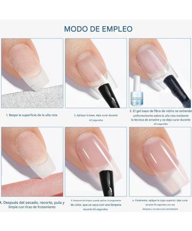 Clear Nail Reconstructing Gel | Repair for Broken Nails 15ml Quick Drying for Indoor Travel Outdoor and Home Manicures - Buy Online on GoSupps.com