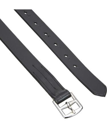 Covalliero Black Leather Stirrup Leathers for Children - 130 cm | Durable & Stylish Equestrian Gear - Buy Online on GoSupps.com